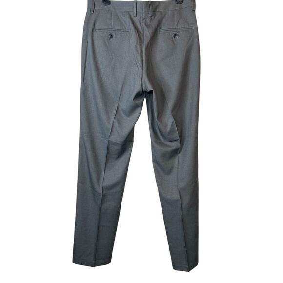 KENNETH COLE Reaction Plain Front Pants in Dark Gray Men's Size 33 W x 32 L - Picture 9 of 13